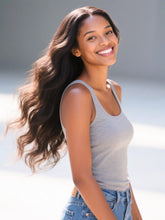 Brooklyn Hair Reddish Brown Ready to Go Glueless Loose Body Wave Wig 5x5 Swiss HD Invisible Knots Pre-Cut Lace